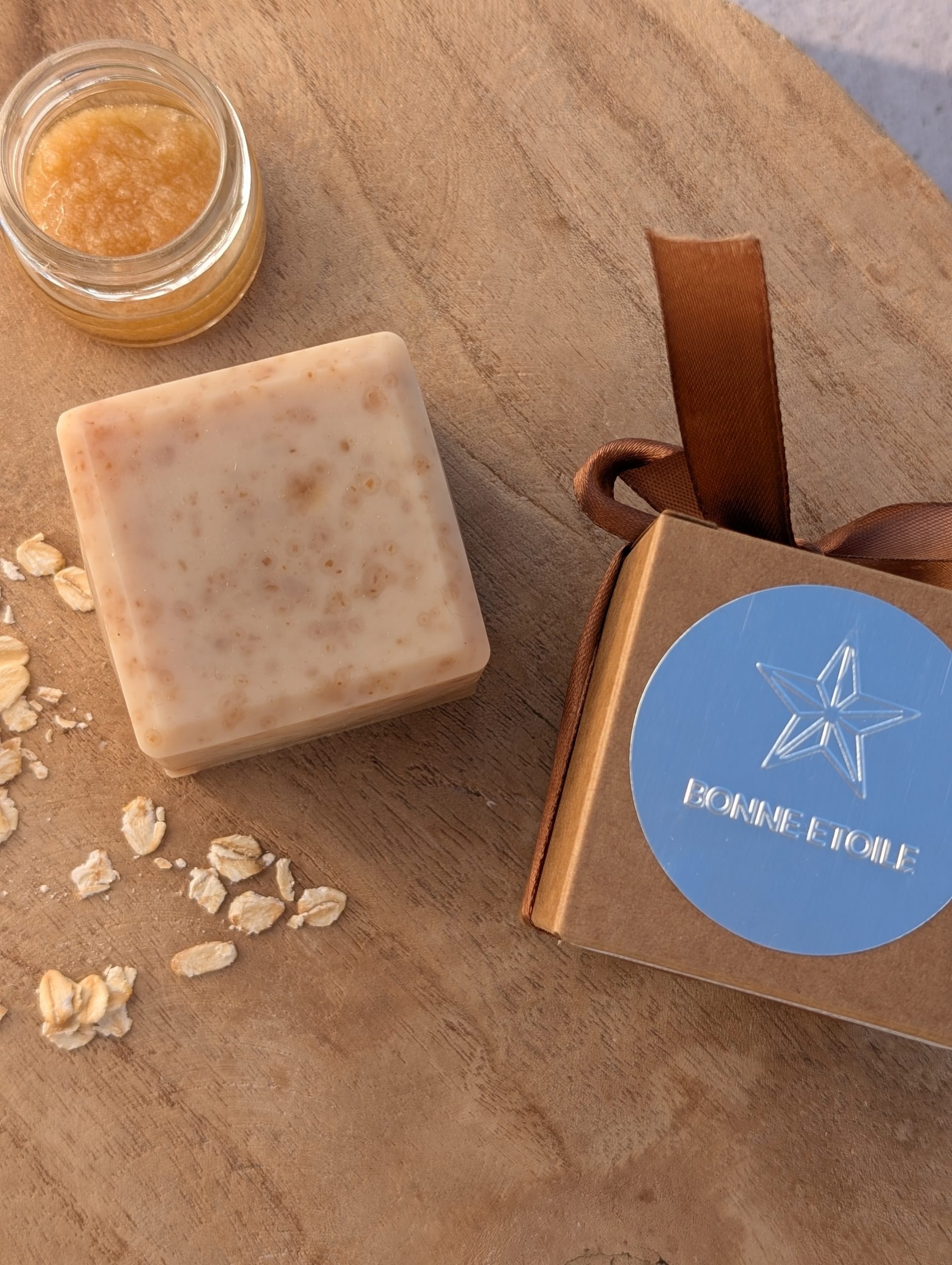 Premium Edition: 150g Irish Honey & Oat Milk Cube Soap (for sensitive skin - sweet, comforting, unscented) - Image 2